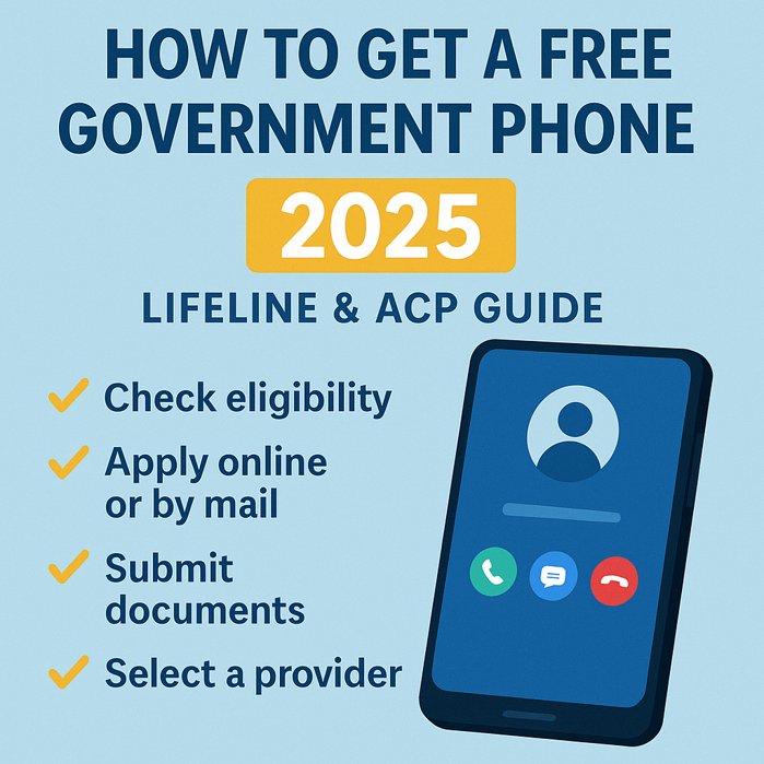 How to get a free government phone - 2025 guide to Lifeline and ACP application steps, eligibility, and top providers for free smartphones