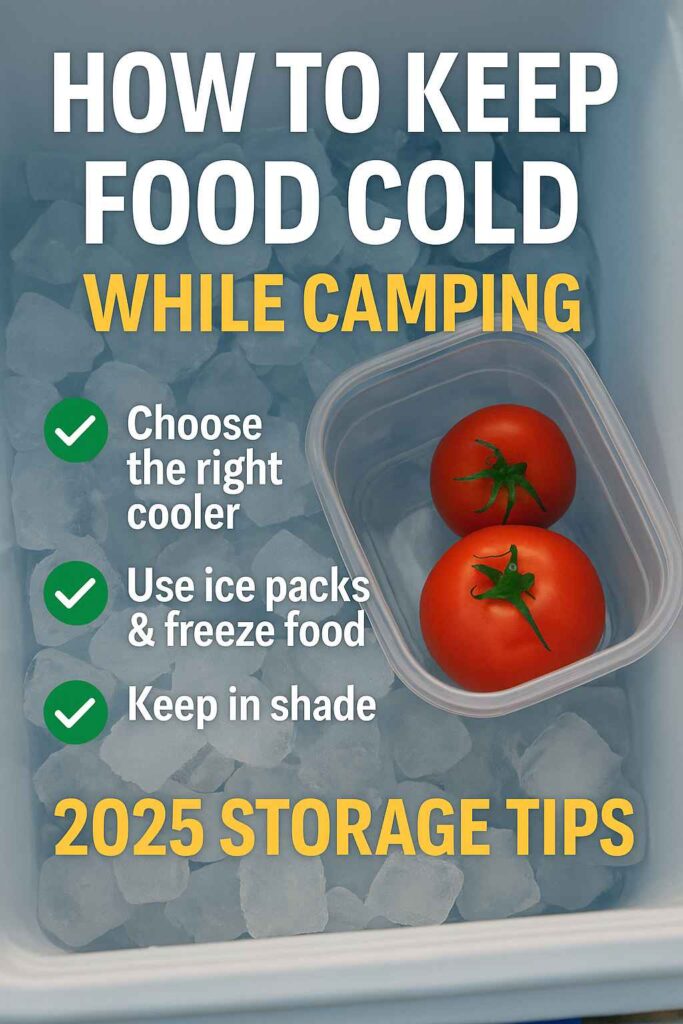 How to keep food cold while camping in 2025 — essential storage tips using coolers, ice packs, freezing techniques, and shade hacks for safe outdoor meals